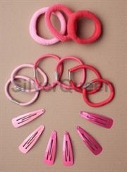 Lyserød-pink hår accessories